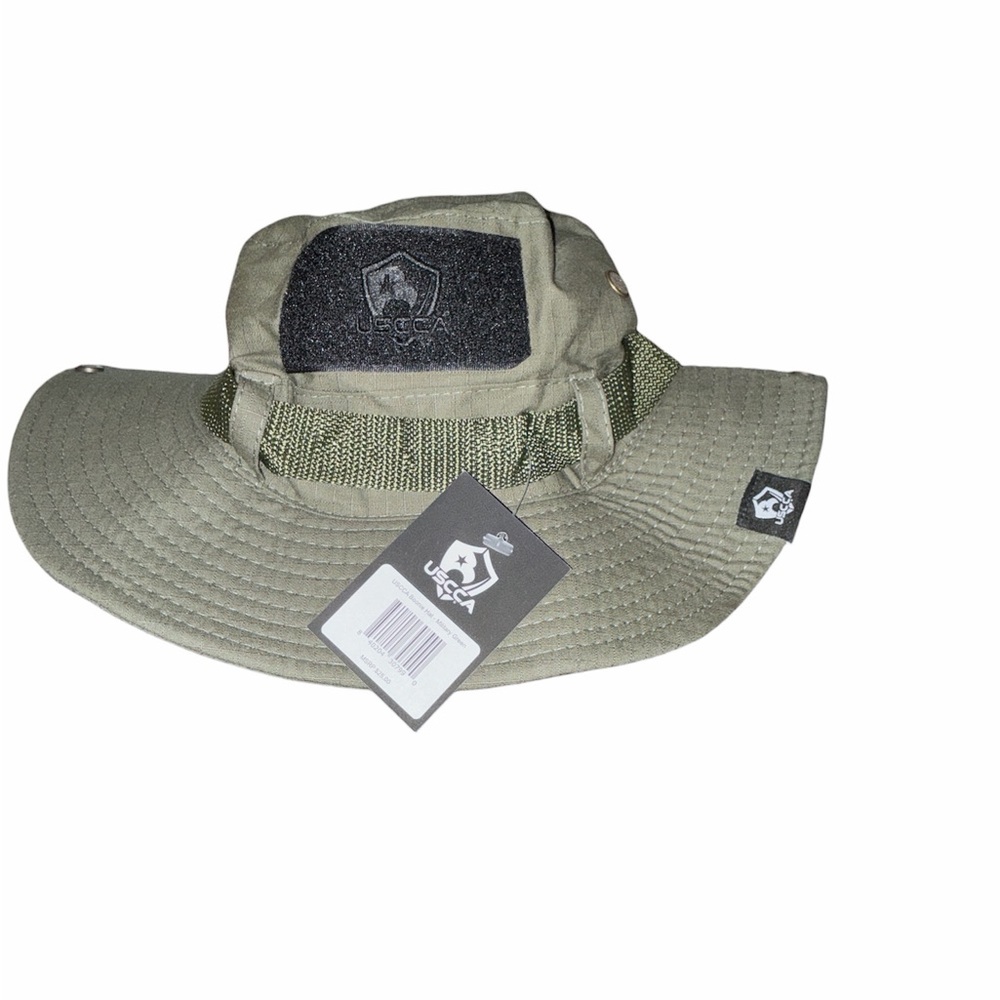 USCCA Olive Green Wide Brim Hat, One Size, NWT